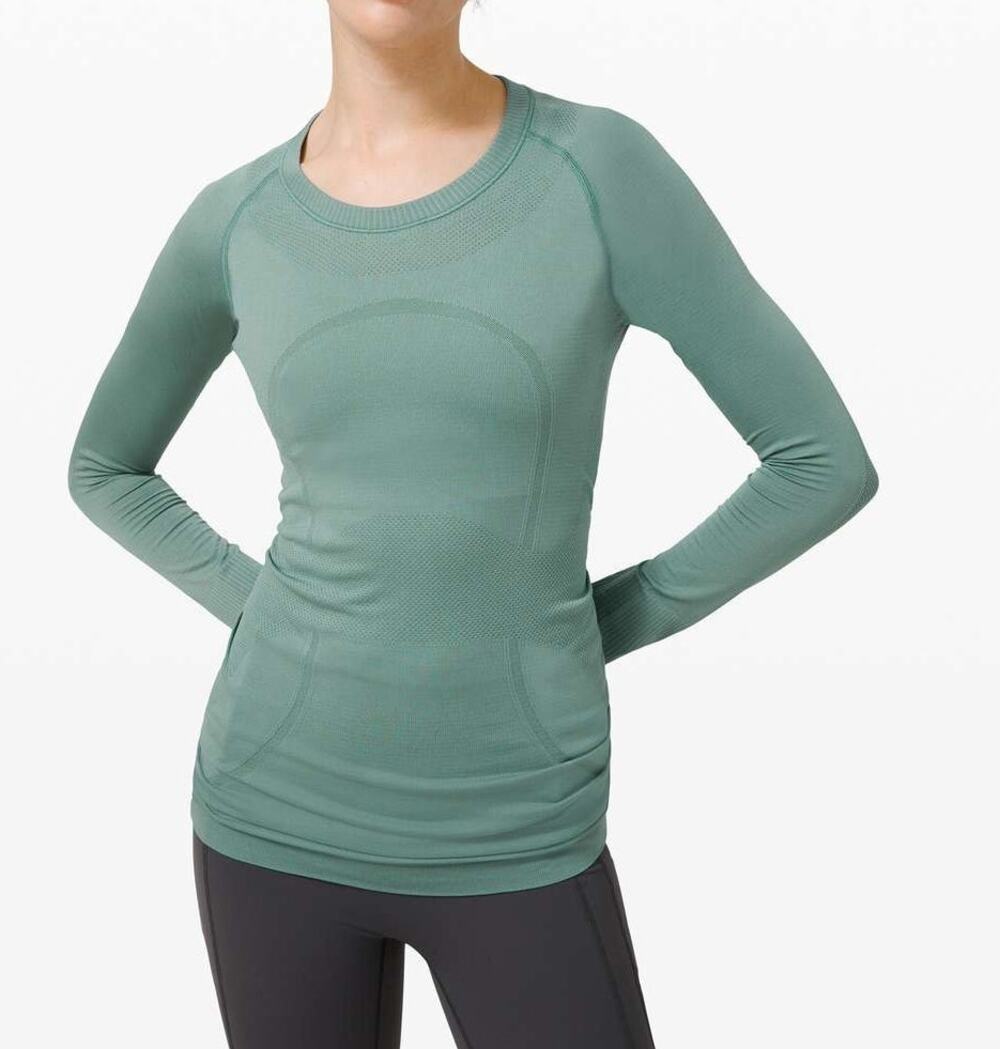 Lululemon Swiftly Tech Long Sleeve Crew T-Shirt Tidewater Teal Green 6